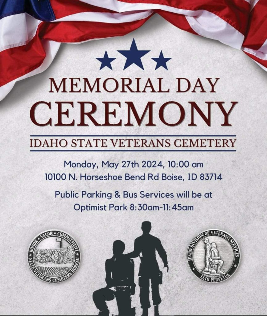 Memorial Day at Idaho State Veterans Cemetery Boise Division of