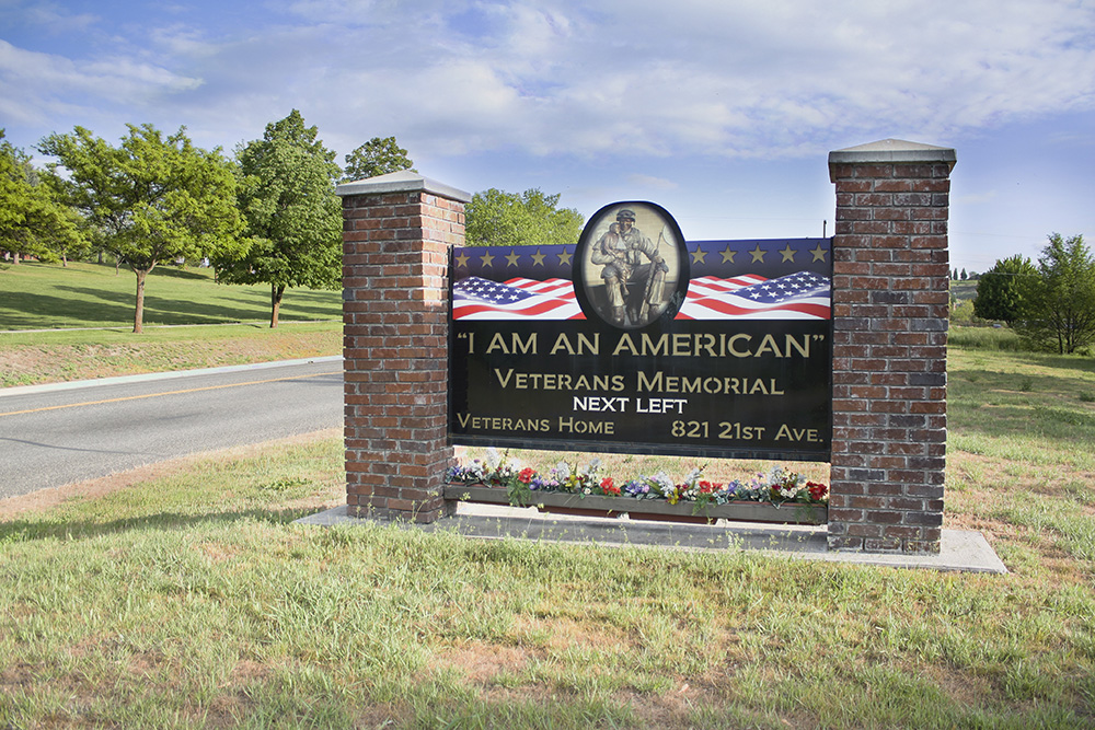 I am an American Veteran's Memorial Sign